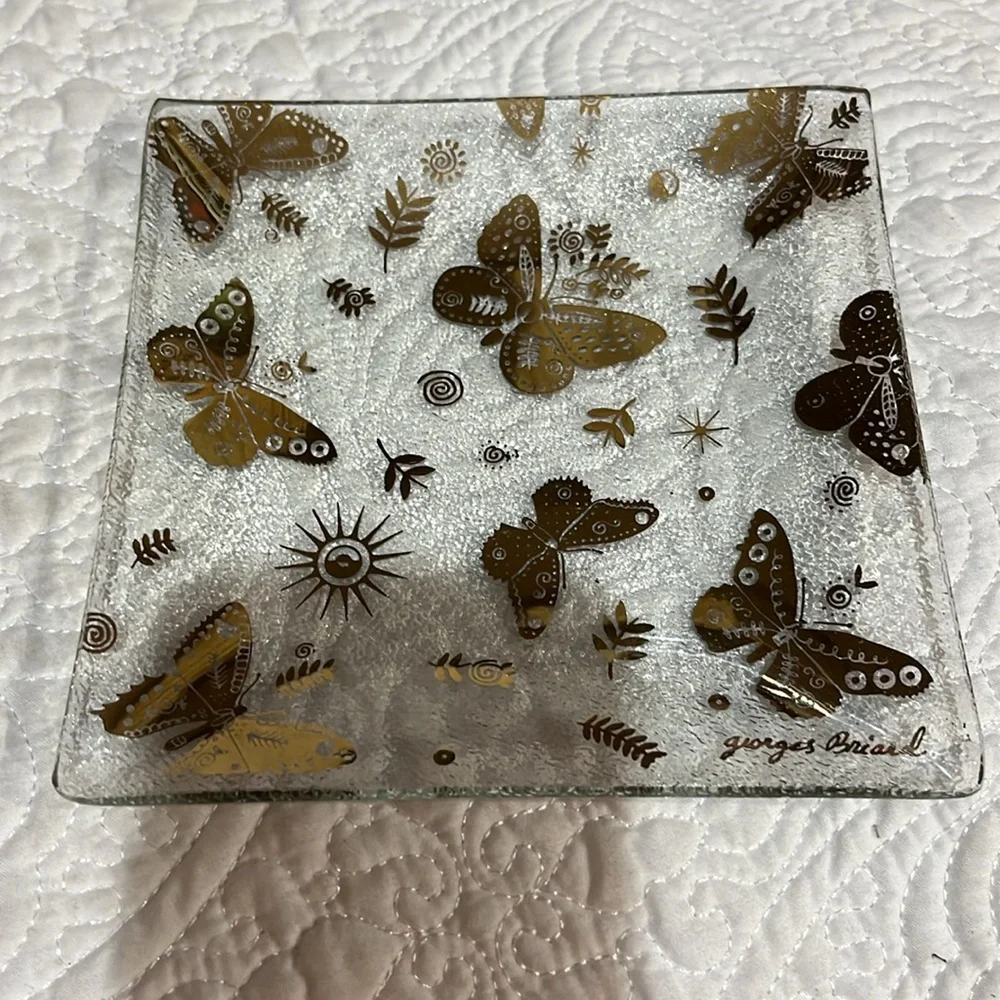 Set of four Georges‎ Briard square plates